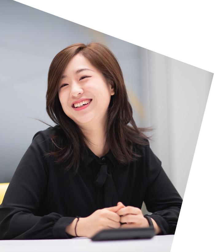 a person smiling at the camera