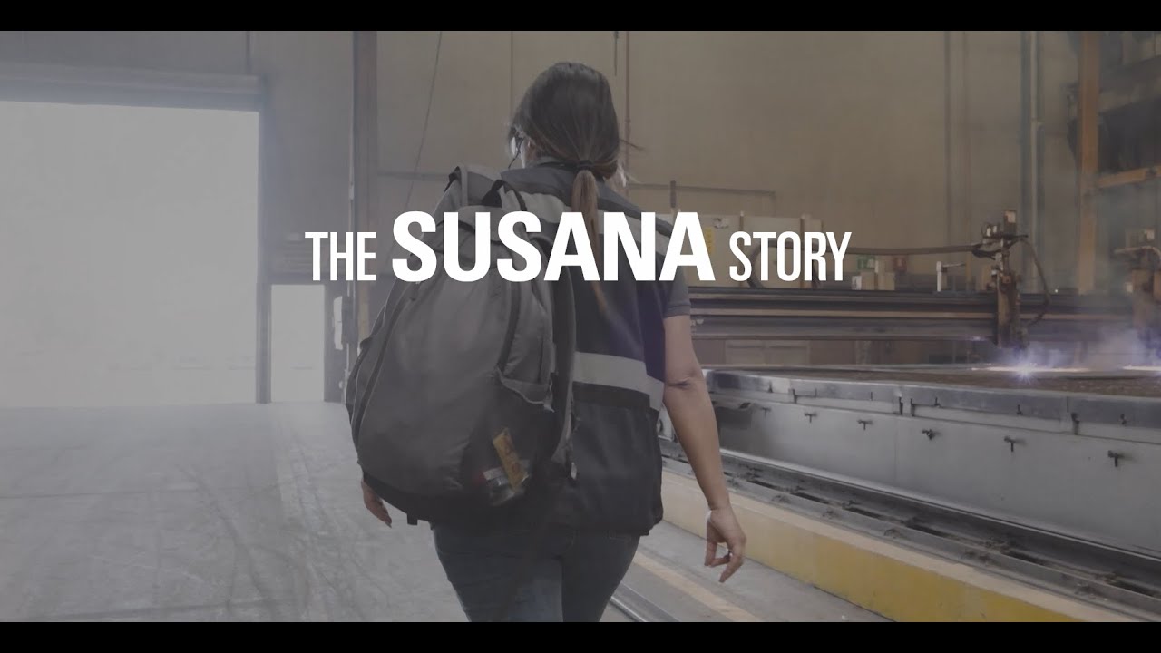 a person walking in a train station