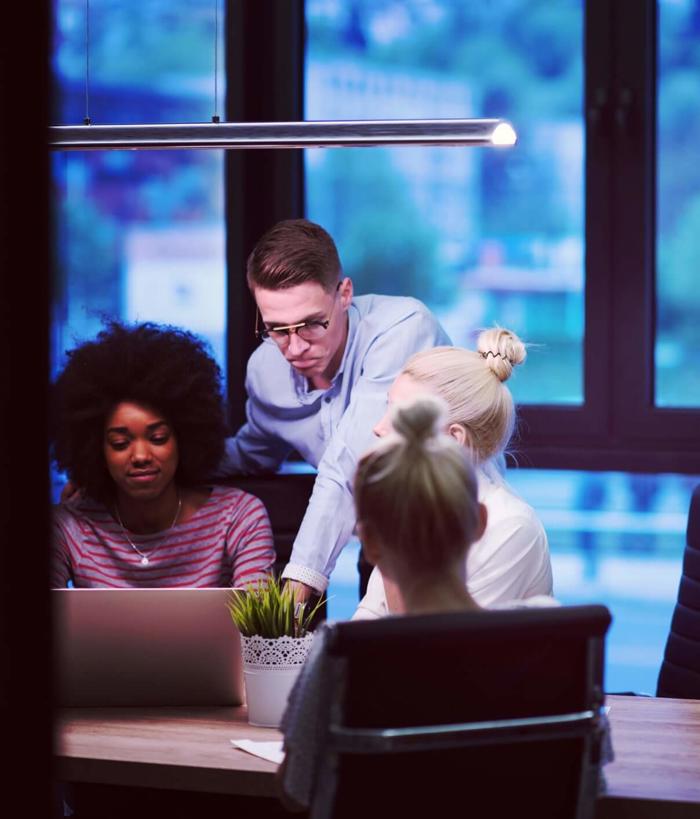 4 People In Boardroom